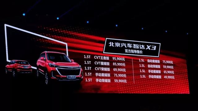 售价4.99万元起,换装全新车标,北京汽车智达x3正式上市