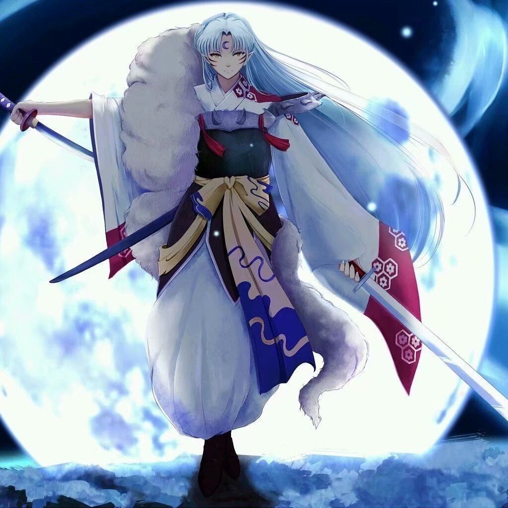 犬夜叉:杀生丸殿下,表示对白色头发的都毫无抵抗力