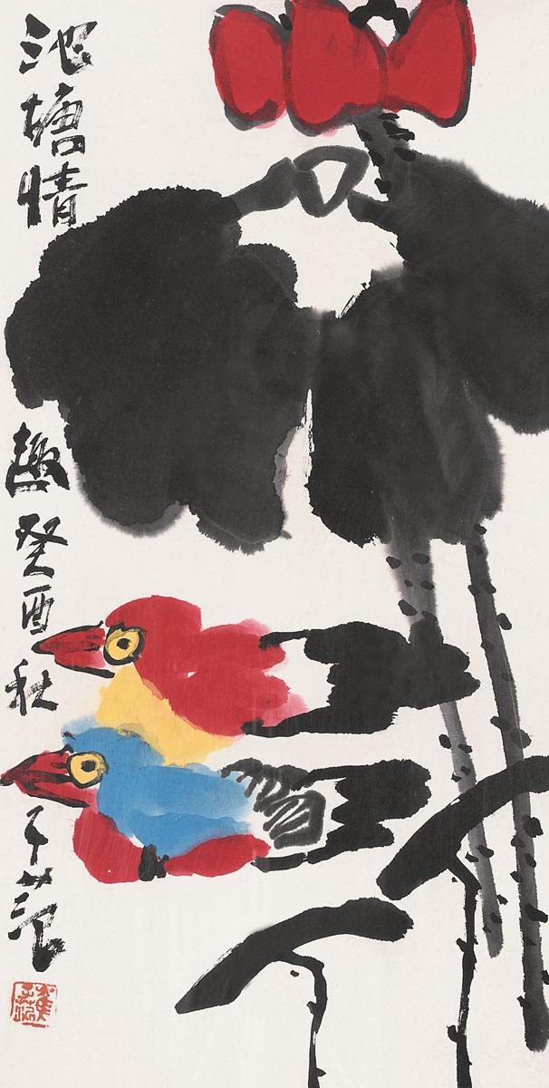 著名花鸟写意画家崔子范,国画作品欣赏!