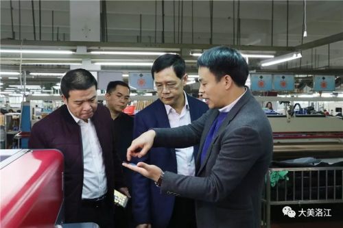 洛江区长苏汉庭深入部分企业  详细了解企业节后开工等情况