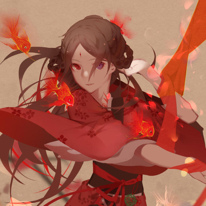 二次元头像,有那样一抹红,如火焰般的热情,悄然闯入你的内心