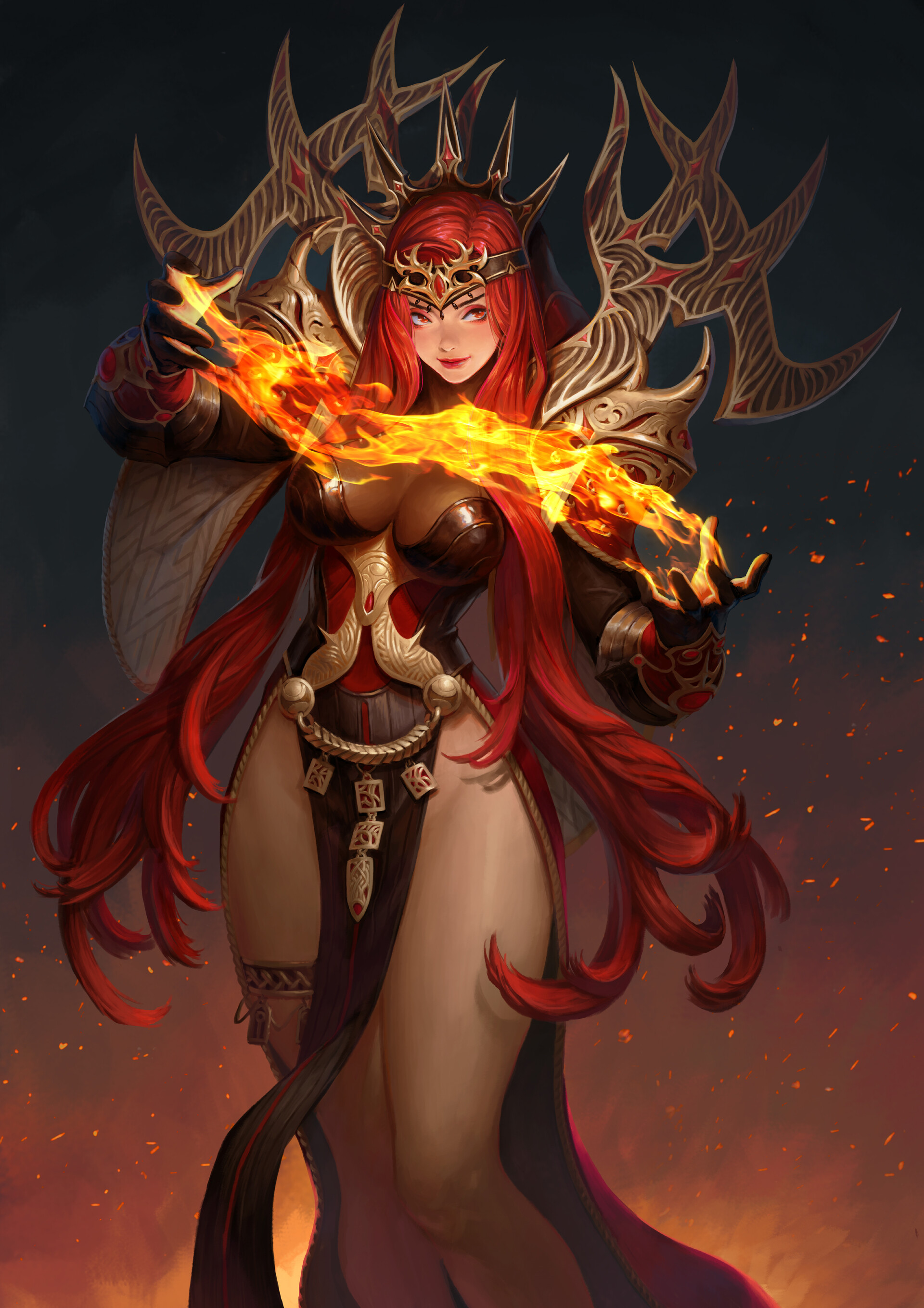 这是一组无论画功,造型,构图,色彩都堪称一流的插