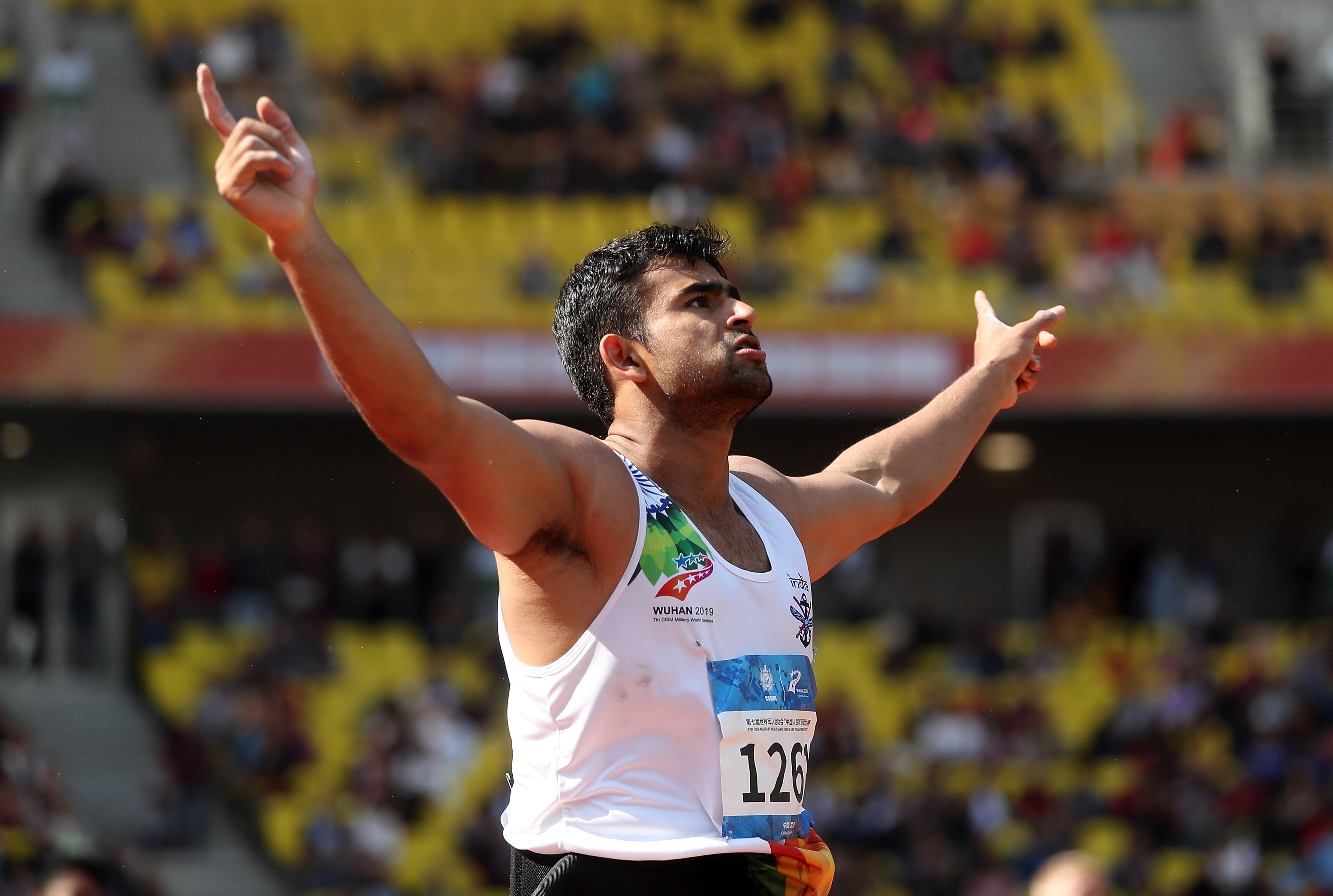 田径——印度选手希夫帕尔获男子标枪金牌