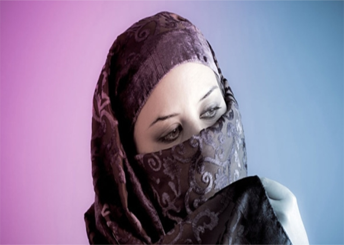 阿拉伯女人蒙面图片