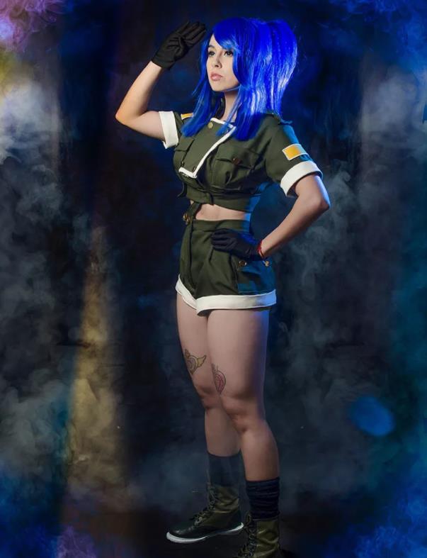 图为莉安娜,大蛇八杰集中一员,莉安娜开始的设定是比较沉默寡言的,也