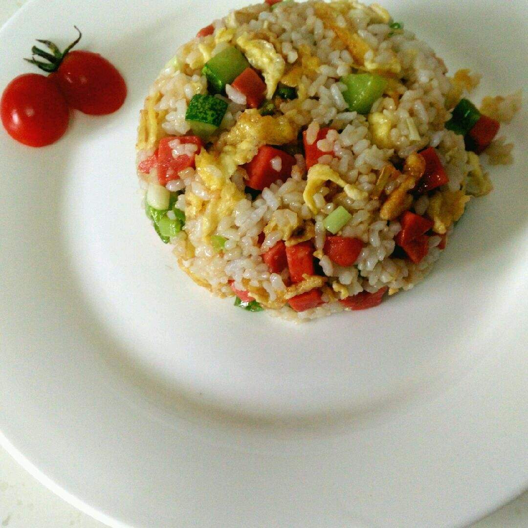 口感丰富的广式香肠炒饭,这样做出来,一人两碗不成问题!