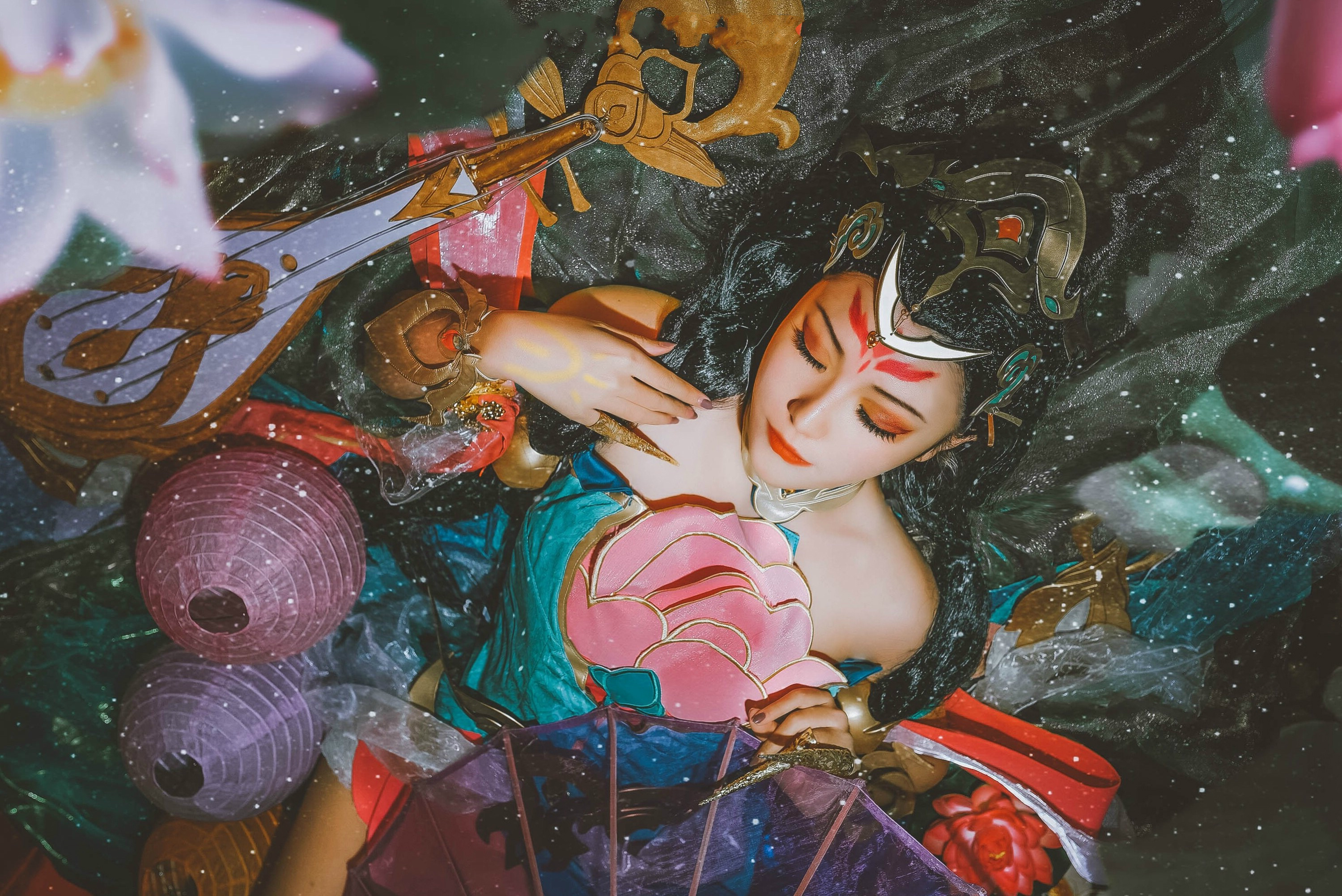 王者荣耀:高颜值博主cos杨玉环遇见飞天,糟糕,是心动的感觉!