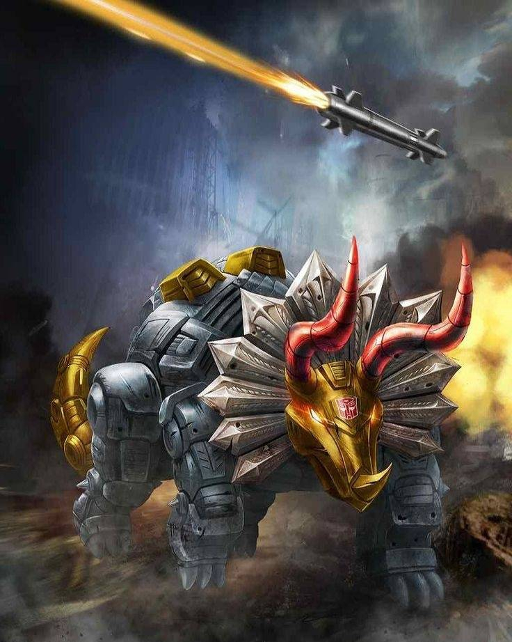 变形金刚机器恐龙成员铁渣插画欣赏