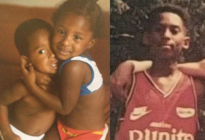 科比罕见童年照,一家五口温馨合影!母亲年轻时候,也是狠角色