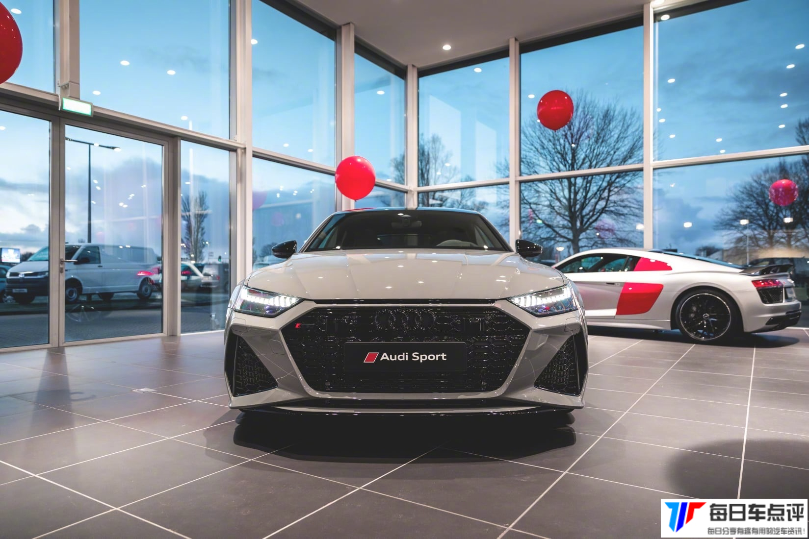 2020款奥迪rs7:战斗水泥灰,估计只能在游戏里体验了