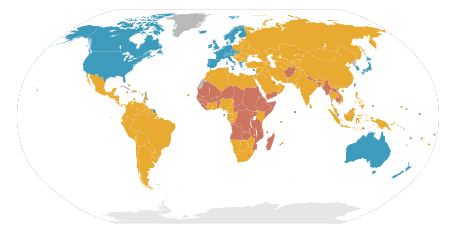 世界发达国家地图图片
