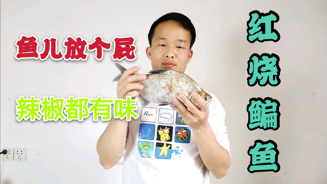 自己最拿手的菜,红烧鳊鱼,做出来被嘟嘟吃完了,自己只能喝汤