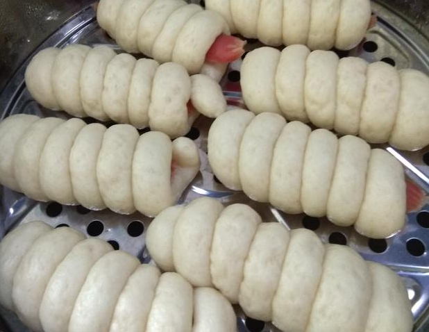 孩子爱吃的火腿肠花卷,教你在家做,干净卫生,做法简单零失败