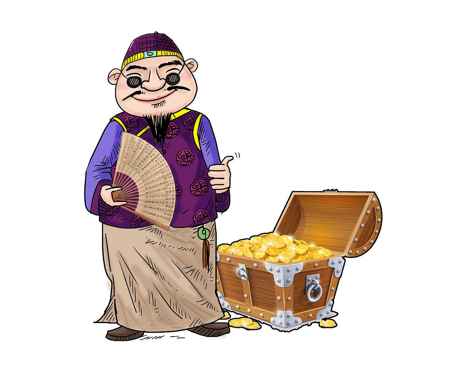 他焦急地贴出告示,希望能找到一位能干活又吃得少的短工.