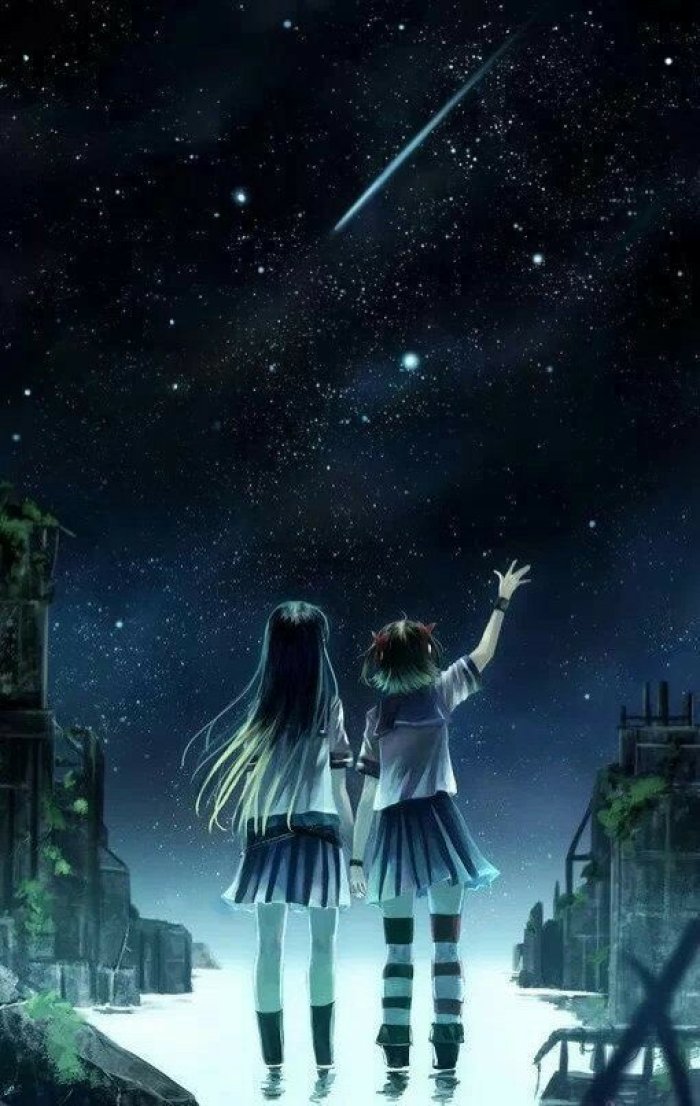 动漫壁纸:当抬头仰望星空,我们眼里的东西真的一样吗?