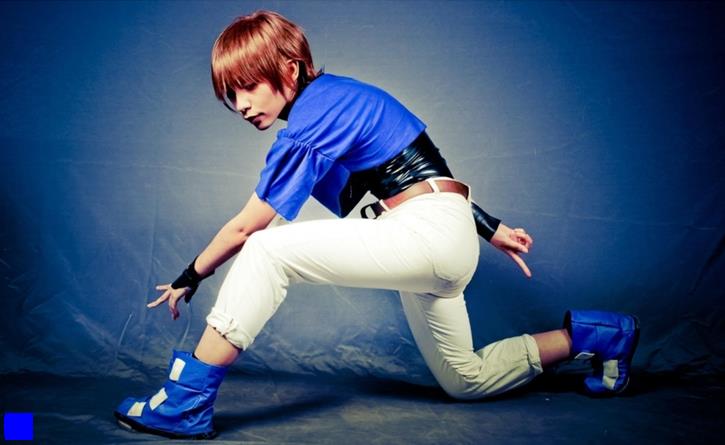 拳皇cos,"无水泥,不起舞",八神庵带上水泥,村口集合!