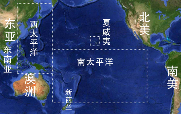 地图看世界;太平洋有多大,太平洋上有个岛一出生就有三个国籍