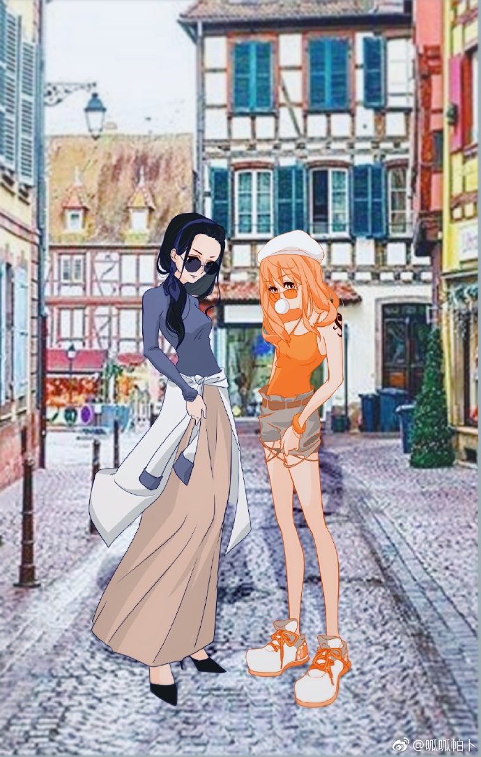 《海贼王》娜美和罗宾,姐妹同框即是福利