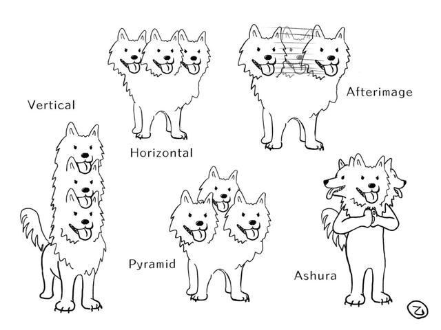 呆萌柴柴变身来自地狱的恶犬猎奇三颗头 每张脸表情不同还是q