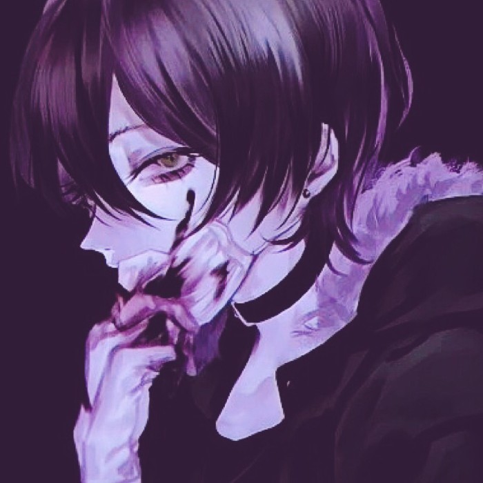 二次元唯美暗黑系头像,我愿来世永沉黑暗,不再遇这清风明月
