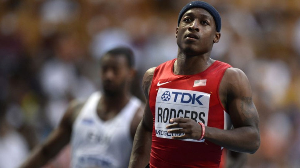 田径运动:迈克罗杰斯速度达到最快的100米