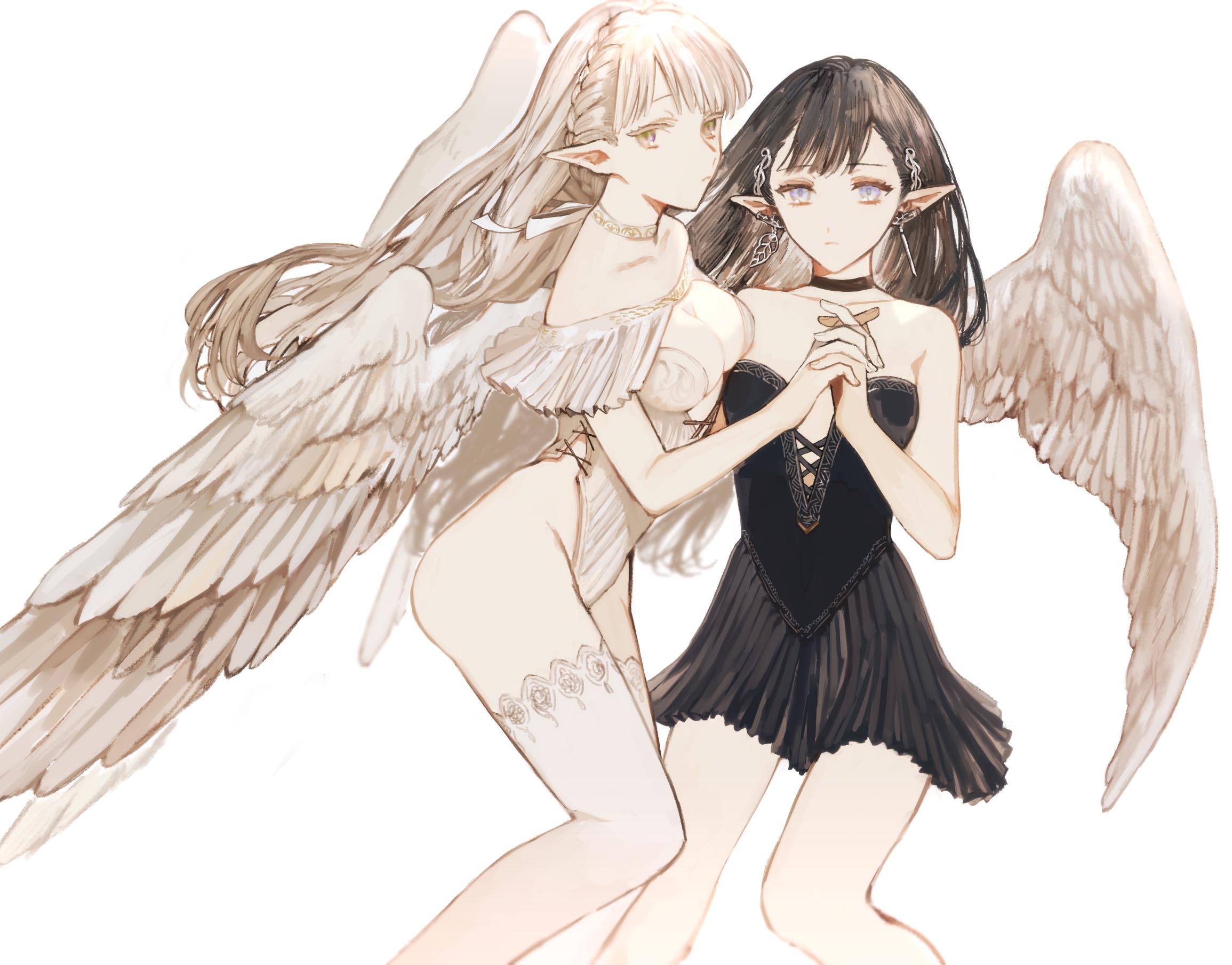 超美二次元小仙女闺蜜壁纸,三月桃花,两人一马,明日天涯!