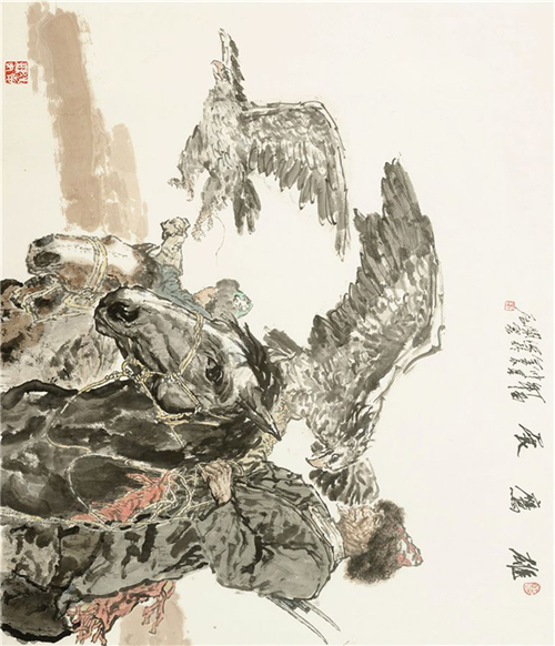 著名画家金晨国画作品欣赏