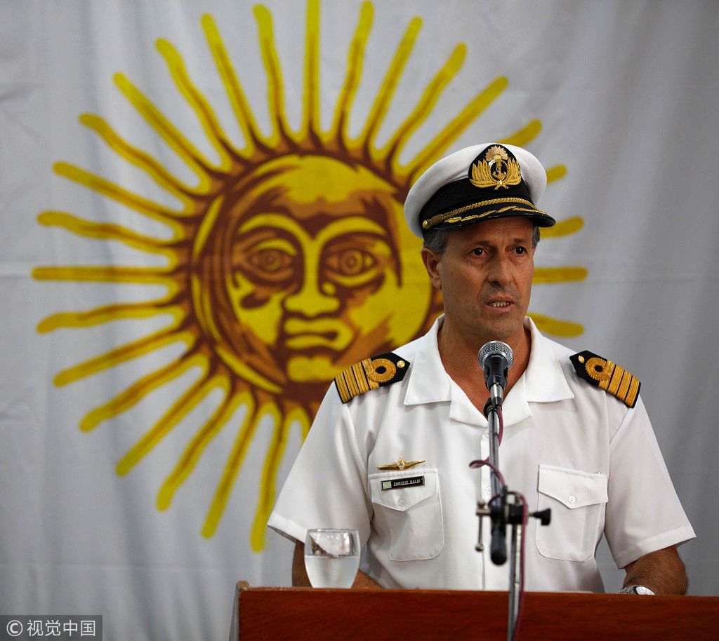 阿根廷潜艇"圣胡安"号失踪已两个月 艇上44人生还希望渺茫