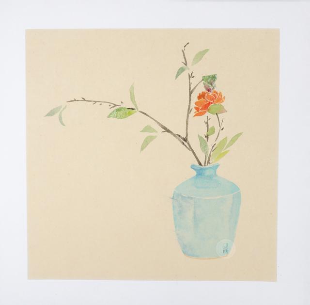 国画小品 文艺插花小景 国画偏写意没骨法