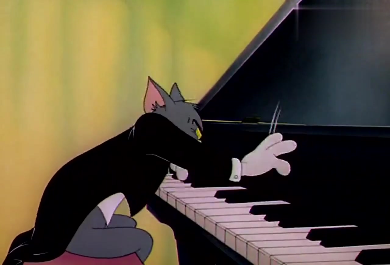 爱动漫:汤姆真的是天才钢琴师,现场发挥的超级好!