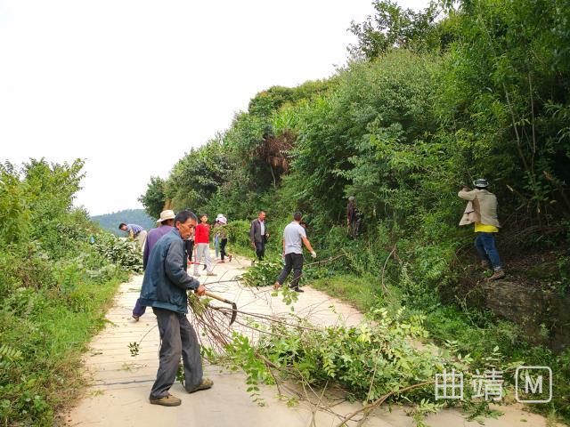 沾益区大坡乡河尾村干部群众积极参与文明创建提升人居环境