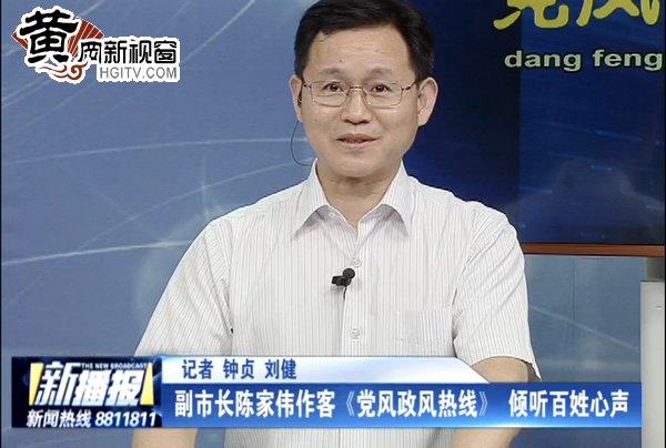 副市长陈家伟作客《党风政风热线》倾听百姓心声