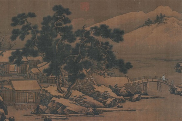 宫廷画家刘松年:界画工整笔墨精妙,四景山水传世之作