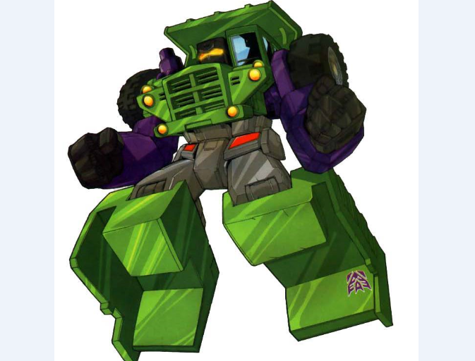 《变形金刚》中的狂派工程部队挖地虎,成员很个性,组合成大力神