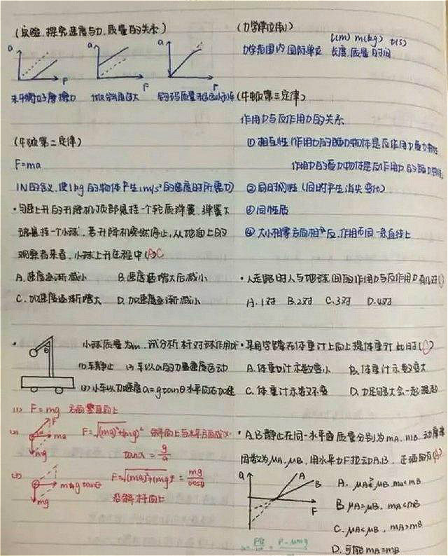 当考入清华北大这些学霸的笔记曝光后,我们才知道成功背后的付出