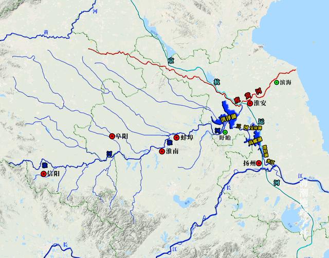 缺失入海河道800年,淮河在哪裡入黃海?