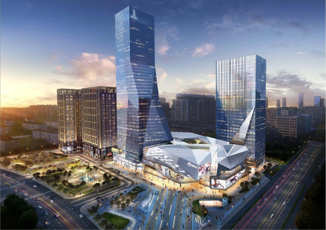 武汉二七滨江商务区707米:2016年武汉二七滨江商务区基础设施已经开始