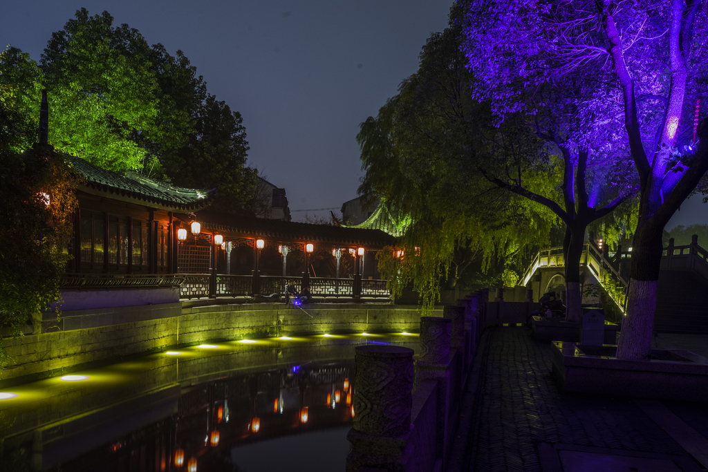 木渎古镇夜景,你欣赏过吗?