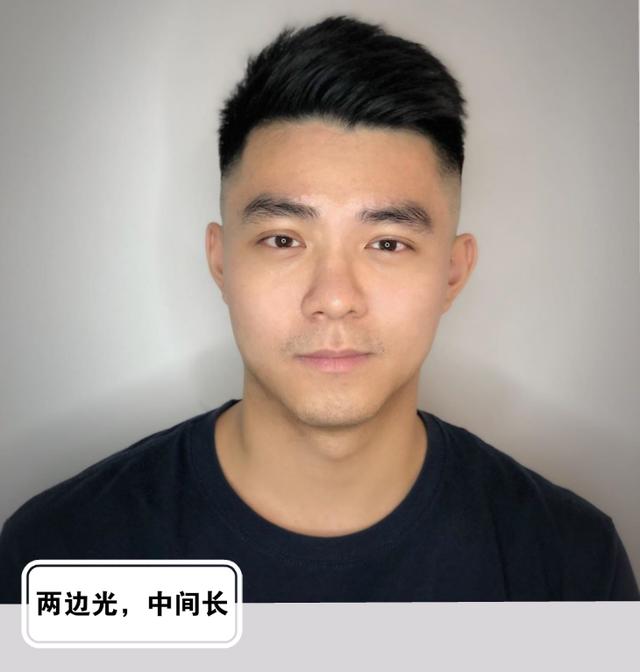 男生两边剃光,中间留长发型,春天就该这样剪,干净又帅气