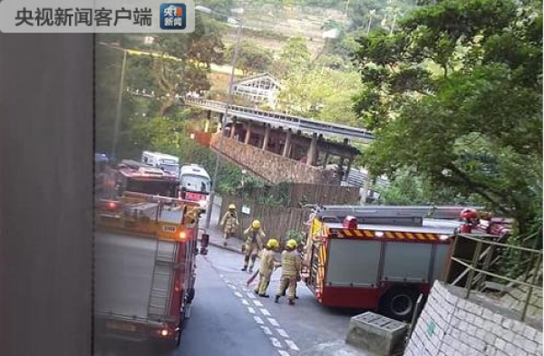 香港新界嘉道理農場內一架直升機墜毀,已致1人死亡