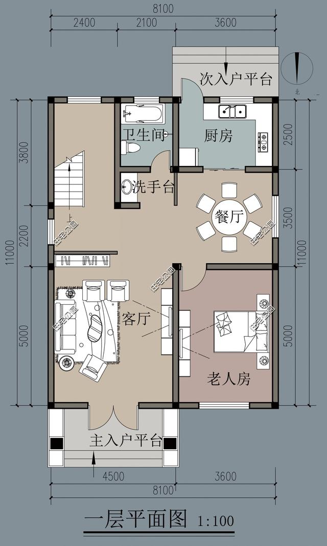 占地不足百平,造价不超20万,精选7套农村自建房小户型