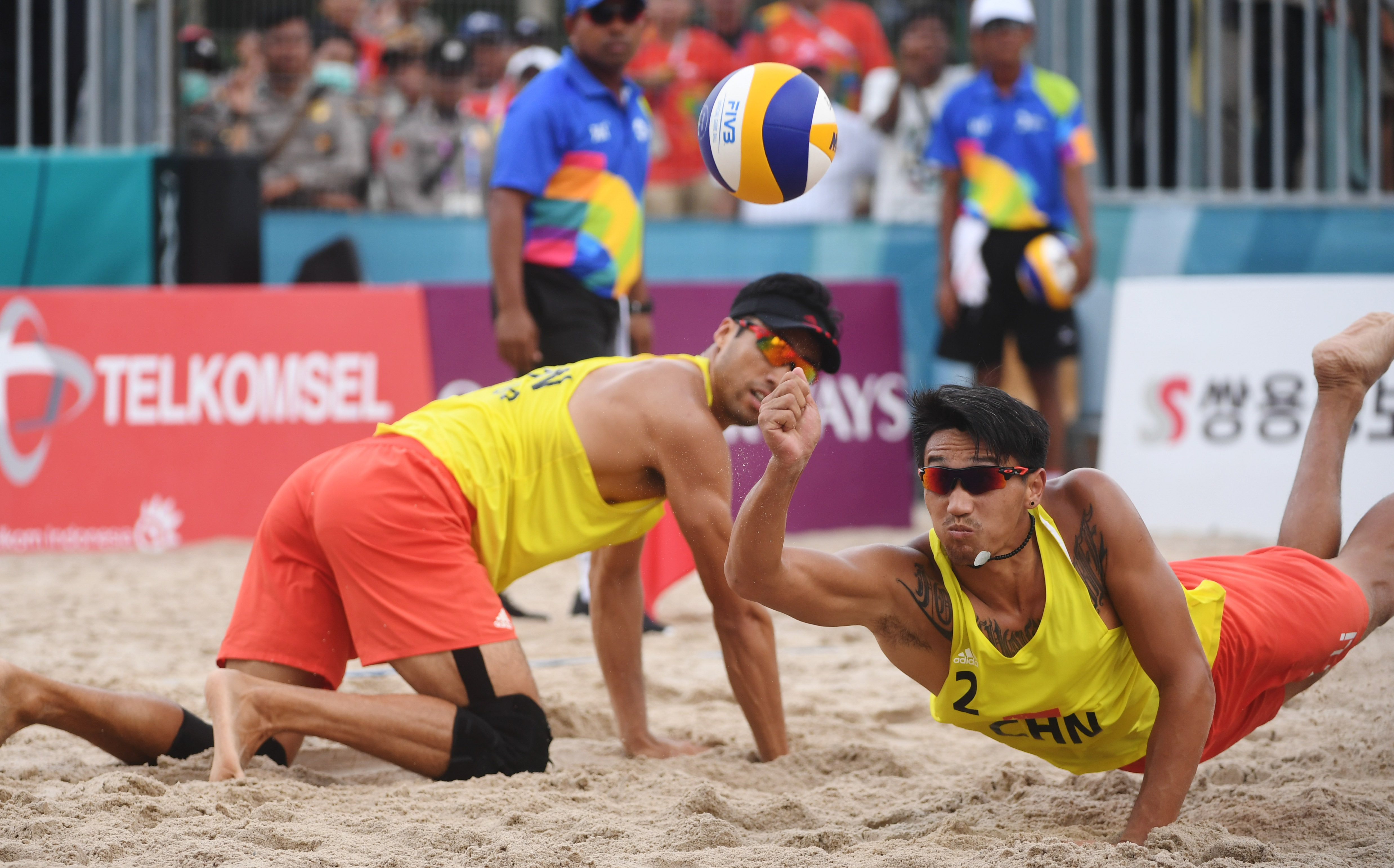 沙滩排球——中国男队获第四名(1)