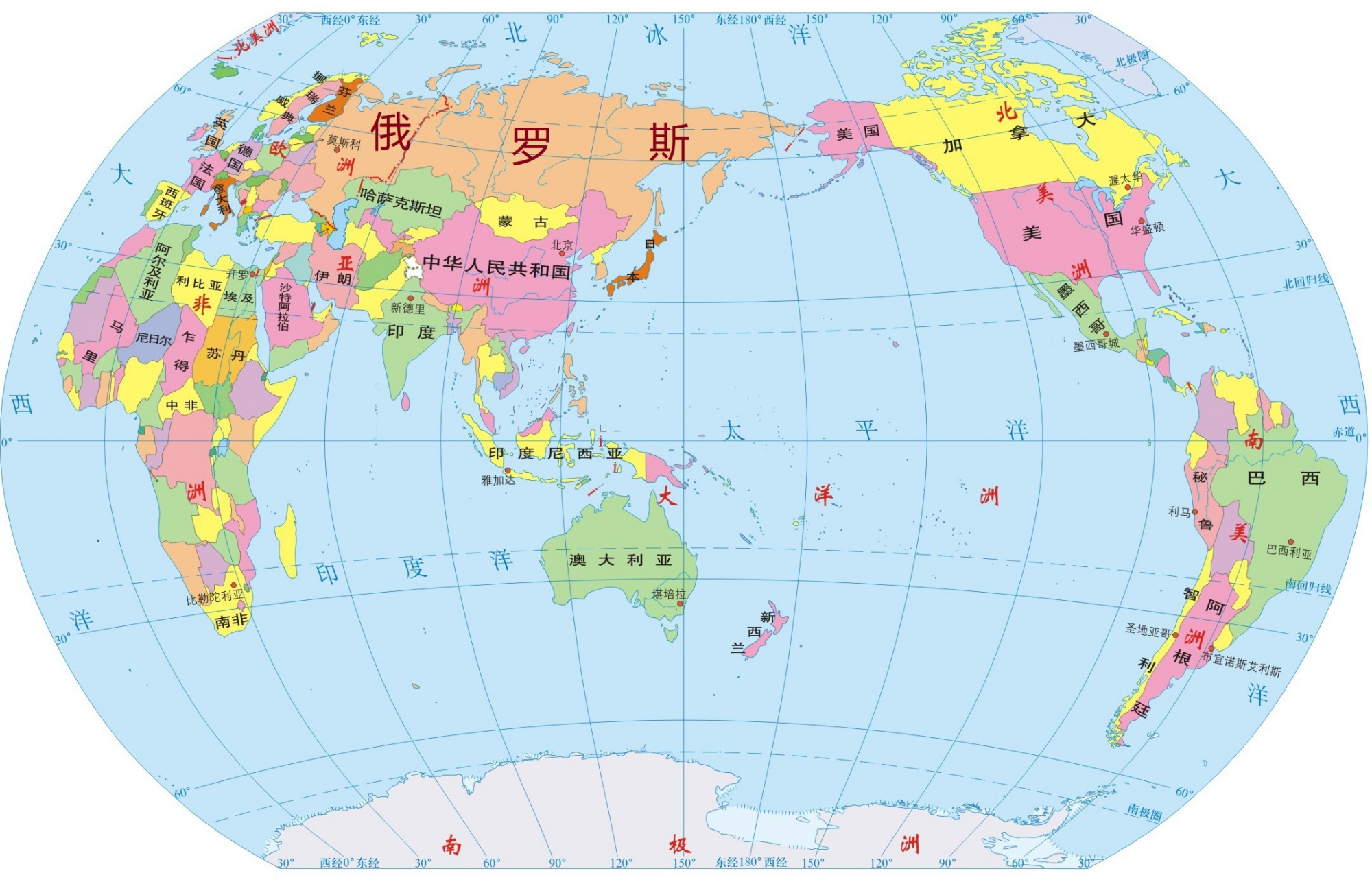 欧亚大陆国家分布地图图片