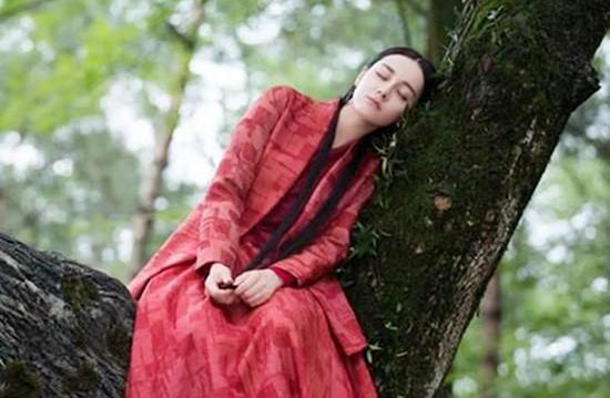 倚树上睡觉的女星,杨幂赵丽颖热巴仙气太重,论形象我只服杨紫!