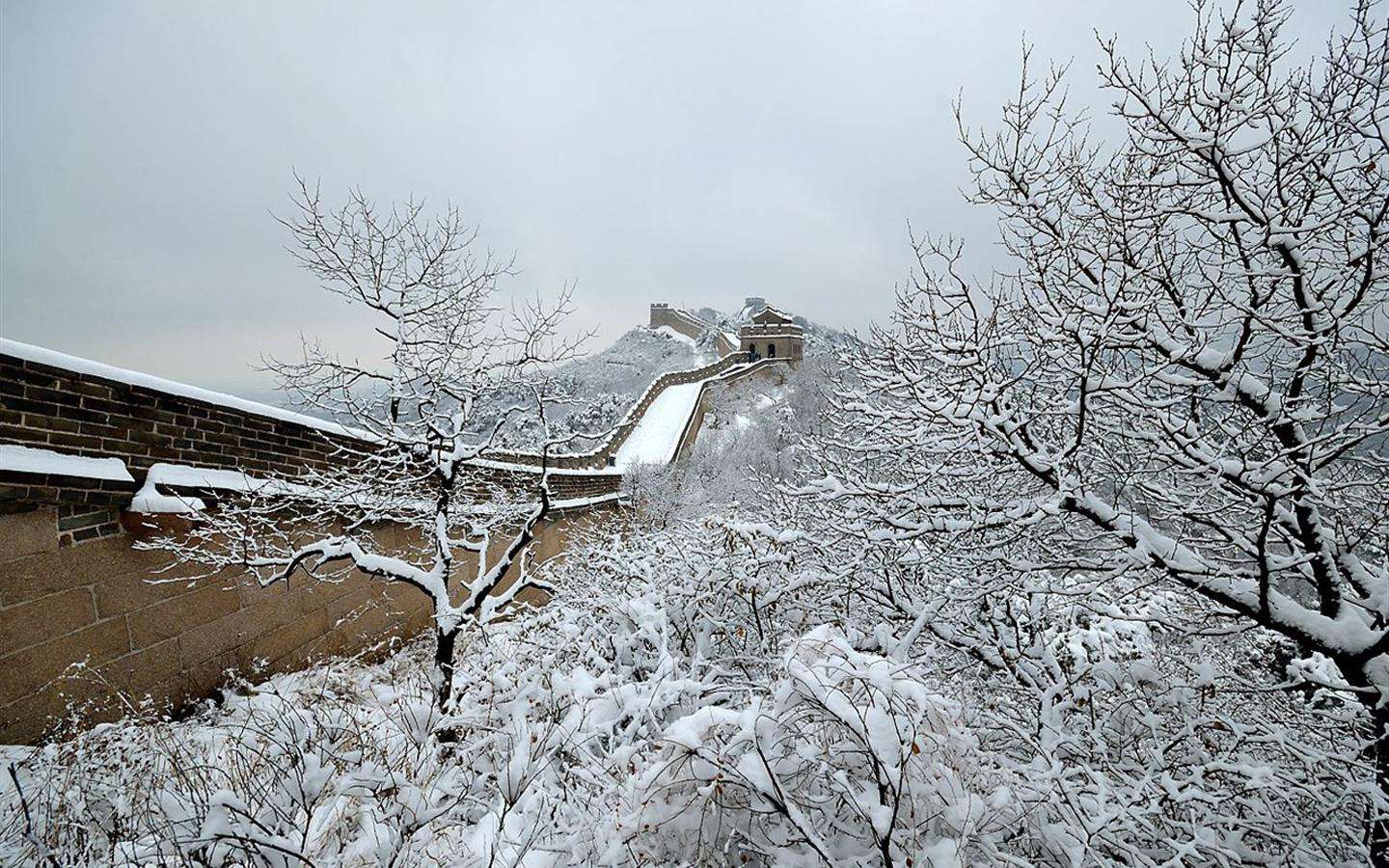 雪意长城,北国风光