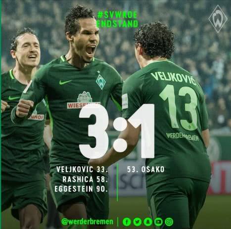 保级6分大战不莱梅完胜副班长 张玉宁安心养伤备战明年德甲