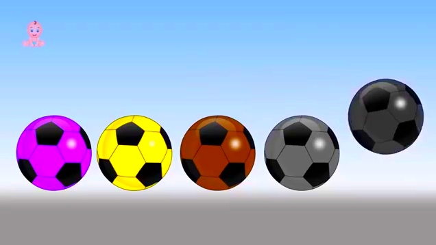 3d亲子动画,玩玩小足球学学颜色