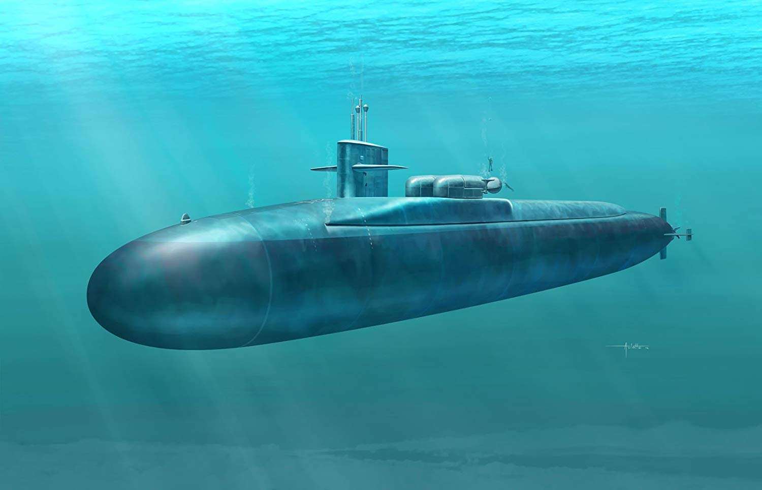 梭鱼级潜艇图片