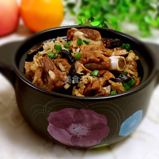 排骨香菇焖饭,有饭有肉,好吃又营养,做法简单省事