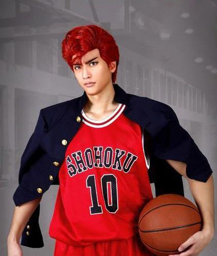 灌篮高手cos,网友:赤木这小眉毛修的可以啊!值个三万九!